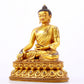 A majestic gilt bronze statue of Sakyamuni