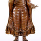 A solemn alloy copper statue of Gautama Buddha