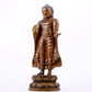 A solemn alloy copper statue of Gautama Buddha