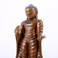 A solemn alloy copper statue of Gautama Buddha