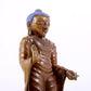 A solemn alloy copper statue of Gautama Buddha