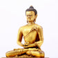 A majestic gilt bronze statue of Sakyamuni