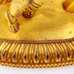 A solemn gilt bronze statue of Bodhisattva