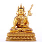 A solemn gilt bronze statue of Padmasambhava