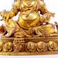 A solemn gilt bronze statue of the God of Wealth