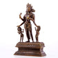 solemn alloy copper inlaid silver Buddha statue