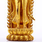 A majestic gilt bronze statue of Tara