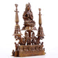 solemn alloy copper inlaid silver Buddha statue