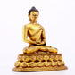 A majestic gilt bronze statue of Sakyamuni