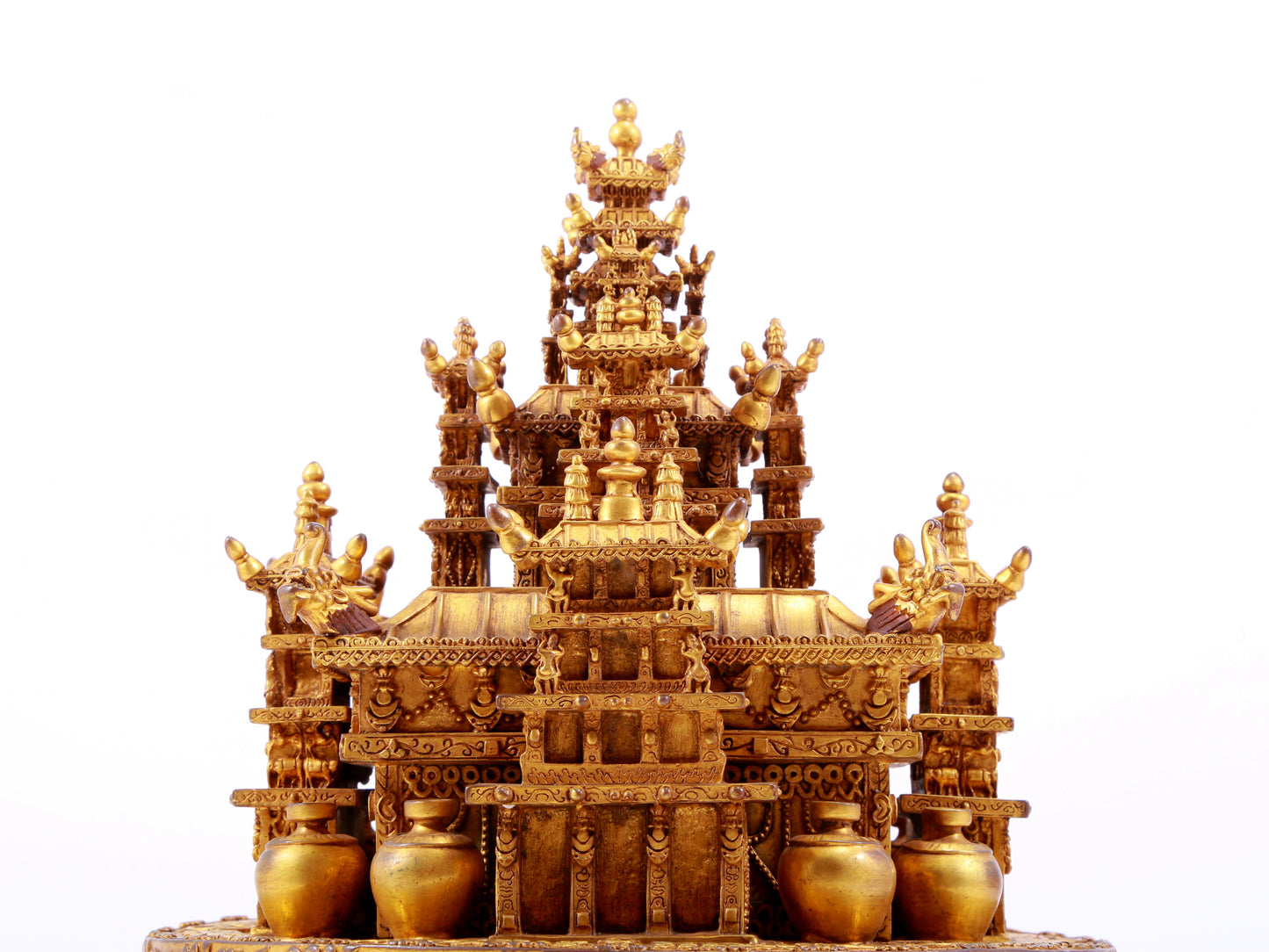 A stunning gilt bronze altar ornament