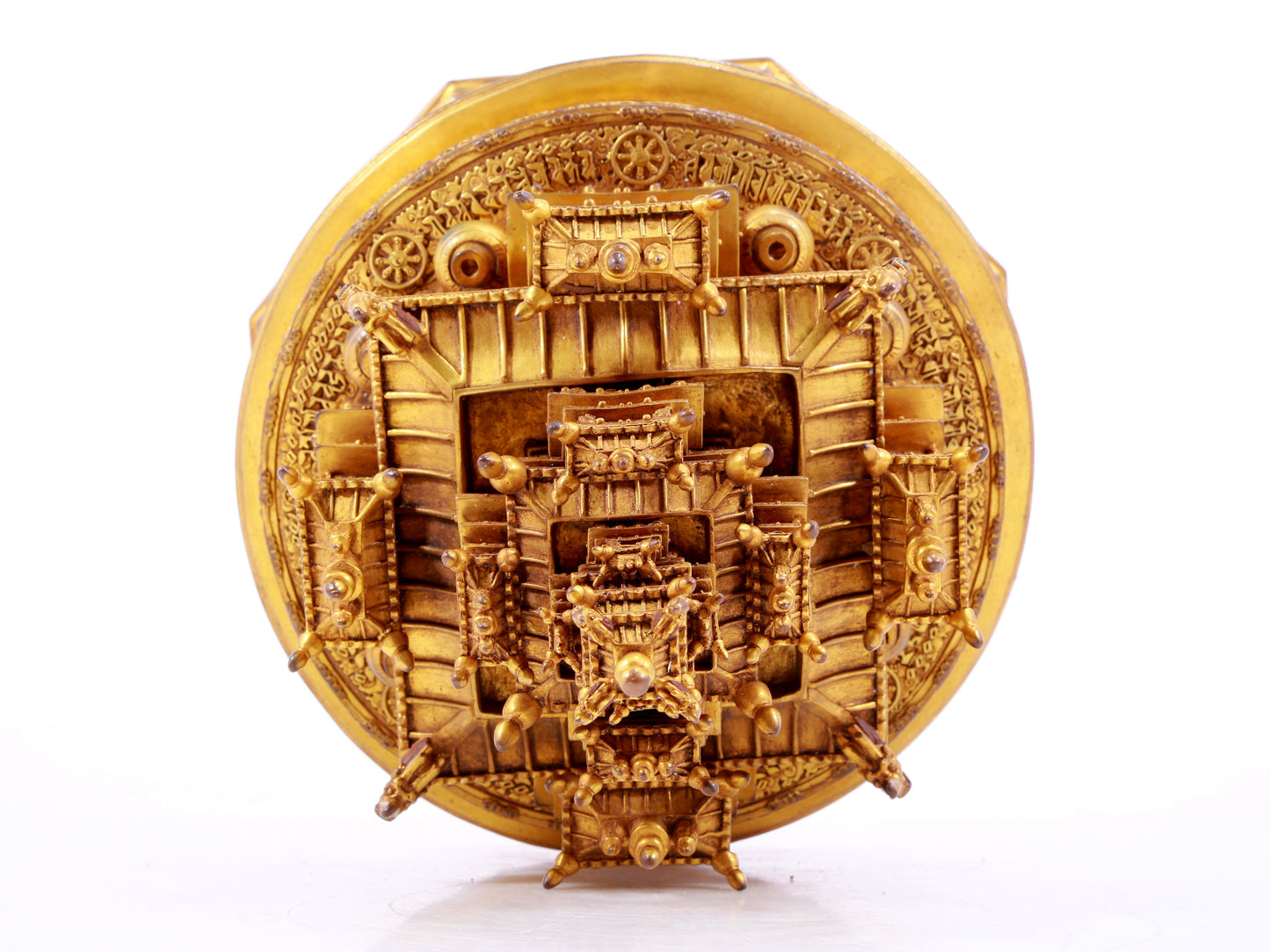 A stunning gilt bronze altar ornament