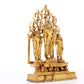 A majestic gilt bronze statue of Tara