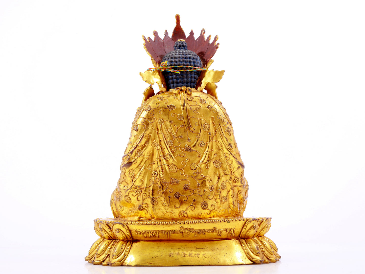 A solemn gilt bronze Bodhisattva with six-character inscription Qianlong