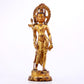 A solemn gilt bronze statue of Tara inlaid with hundreds of treasures