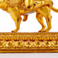 A majestic gilt bronze animal ornament