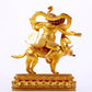 A majestic gilt bronze animal ornament