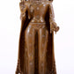 solemn alloy copper inlaid silver Buddha statue