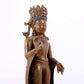 solemn alloy copper inlaid silver Buddha statue