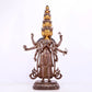 A majestic gilt bronze and silver statue of Avalokitesvara with Thousand Arms