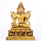 A majestic gilt bronze statue of Bodhisattva with inscription