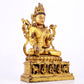 A majestic gilt bronze statue of Bodhisattva with inscription