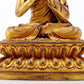 A solemn gilt bronze statue of Bodhisattva