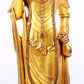 A majestic gilt bronze statue of Guanyin