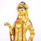 A majestic gilt bronze statue of Guanyin