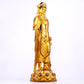 A majestic gilt bronze statue of Guanyin