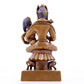 A solemn alloy copper inlaid silver Vajra statue