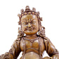 A solemn alloy copper statue of the God of Wealth