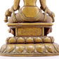 solemn alloy copper inlaid silver Buddha statue