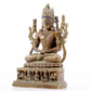 A solemn alloy copper Buddha statue