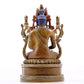 A solemn alloy copper Buddha statue