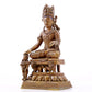 A majestic alloy copper four-armed Guanyin statue