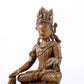 A majestic alloy copper four-armed Guanyin statue