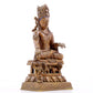 A solemn alloy copper Buddha statue