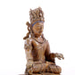 A majestic alloy copper four-armed Guanyin statue