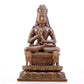 A solemn alloy copper Buddha statue