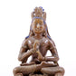 A solemn alloy copper Buddha statue