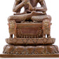 A solemn alloy copper Buddha statue