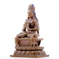 A solemn alloy copper Buddha statue