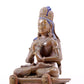 A solemn alloy copper Buddha statue