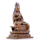 A solemn alloy copper Buddha statue