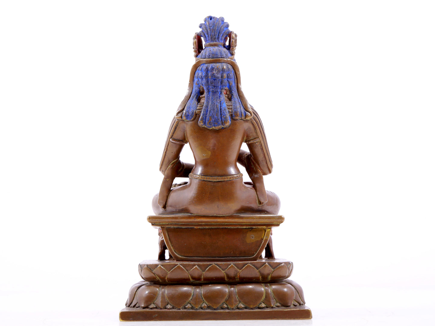 A solemn alloy copper Buddha statue