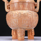 An Archaic White Jade 'Animal Mask' Tripod Censer And Cover