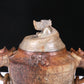 An Archaic White Jade 'Auspicious Beast' Jar And Cover