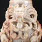 An Archaic White Jade 'Auspicious Cloud& Dragon' Vase And Cover