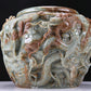 An Archaic Celadon-White Jade 'Auspicious Cloud& Dragon' Brushwasher