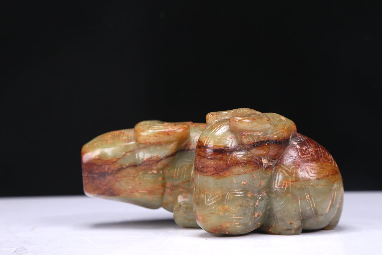 An Excellent Yellow Jade Buffalo